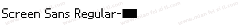 Screen Sans Regular字体转换